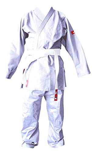 YOSIHIRO Unisex-Adult Judogi Kimono Judo, Weiß, One Size von YOSIHIRO