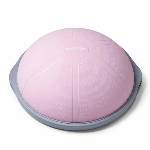 YOTTOY Halb-Balance-Ball-Trainer, 66 cm, Yoga-Übung, halber Ball für Kerntraining, rutschfeste Oberfläche für verbesserte Balance und Kraft von YOTTOY