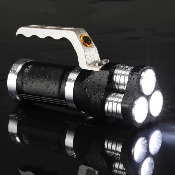 LED Handlampe - kaltweiße LED - 750lm - 16 x 4,8 x 6,3cm von YOUCAMP