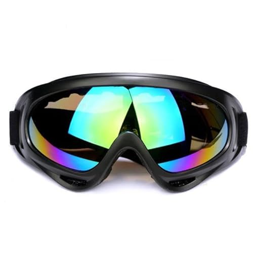 YOUUPOC Motocross Brille,Motorradbrille Dirt Bike Brille Helme Outdoor Radfahren Brille Moto Skifahren Winddicht Sanddicht UV-Schutz Sonnenbrille (Color : Colorful lens) von YOUUPOC