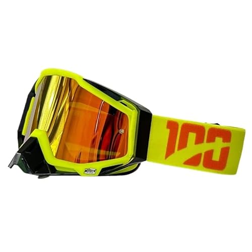 YOUUPOC Motocross Brille,Motorradbrille Männer Motocross Brille HD Objektiv Motorrad Anti-fog-Brillen Reiten Gläser Frauen Moto MTB Sonnenbrille Dirt Bike Zubehör (Color : 16) von YOUUPOC