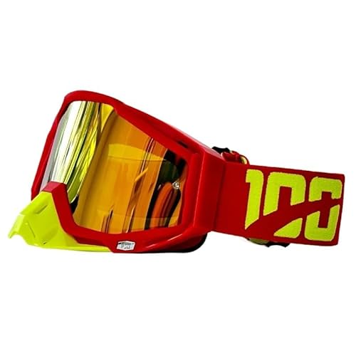 YOUUPOC Motocross Brille,Motorradbrille Männer Motocross Brille HD Objektiv Motorrad Anti-fog-Brillen Reiten Gläser Frauen Moto MTB Sonnenbrille Dirt Bike Zubehör (Color : 4) von YOUUPOC