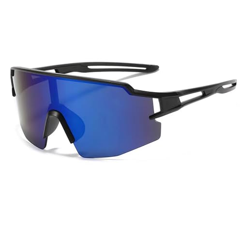 YQBFTC Sport Sonnenbrille Herren und Damen,Fahrradbrille,Schnelle Brille Sonnenbrille,Radbrille Radsportbrillen,Winddicht UV400 Schutzbrille für Outdooraktivitäten Wie Radfahren Laufen Klettern Ski(D) von YQBFTC