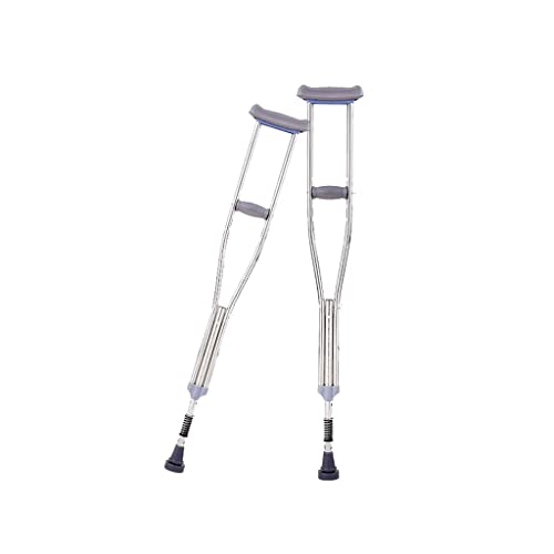 YRKZUR Edelstahl-Unterarmkrücken, Gehhilfen für Behinderte und ältere Menschen, Hilfskrücke (Größe: 118–138 cm), Sehnsucht nach Bright Day von YRKZUR