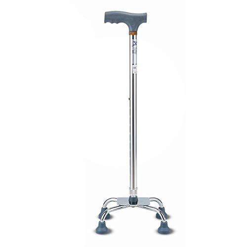 YRKZUR shouzhang Cane Krücken für ältere Menschen, medizinische 4-Fuß-Teleskop-rutschfest-Leichtgehhilfe-Krücken Bright Day von YRKZUR