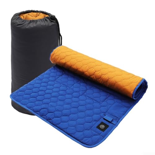 YUANGANG Multifunktionale Heizmatte, Schlafsack, kältebeständig, für Camping, Rucksackreisen (Blau / Orange) von YUANGANG
