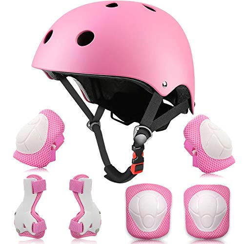DE 7pcs Erwachsenen Protektorenset Helm Inlineskating Schutzausrüstung Set S/M/L 