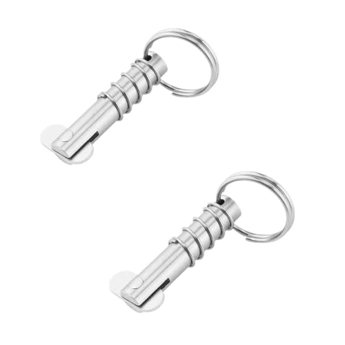 YUANYAO 2PCS 10mm 316 Edelstahl Boot Quick Release Pin Marine Hardware Deck Scharnier Ersatz Zubehör Marine Boot Zubehör (Color : 50mm) von YUANYAO