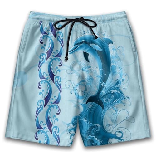 YUECIBAI Shorts Kurze Herren Hose 3D-Gedruckte Kurze Hosen Für Männer Kleidung Strands Horts Seetier Trunk Niedlicher Junge 5XL 27899 von YUECIBAI
