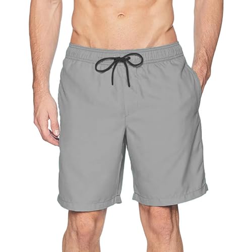 YUECIBAI Shorts Kurze Hose Strandbrett-Shorts Für Männer Badeanzüge Kurze Hosen Für Männer Sport Badeanzüge Volleyball Herren Unterwäsche Bademode Shorts XL Grau von YUECIBAI