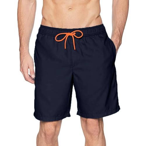 YUECIBAI Shorts Kurze Hose Strandbrett-Shorts Für Männer Badeanzüge Kurze Hosen Für Männer Sport Badeanzüge Volleyball Herren Unterwäsche Bademode Shorts XXXL Navy von YUECIBAI