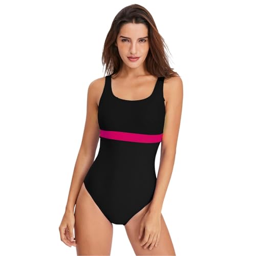 YUHNPSZE Damen-Badeanzug Mode Rückenfreie Einteilige Badeanzug Outdoor Beach Schwimmbad Badebekleidung-G-XL von YUHNPSZE