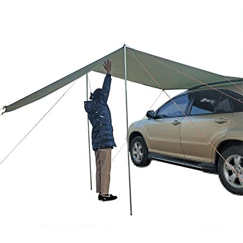 YUJIANHUAA Dachzelt Dachzelt Auto Dachzelt Autodachzelt,Motor Tarp Van Sonnensegel,Wasserdichtes,Reißfestes Auto-Camping-Zelt,für Verschiedene SUV-Modelle (440x200cm(173"x78")) von YUJIANHUAA