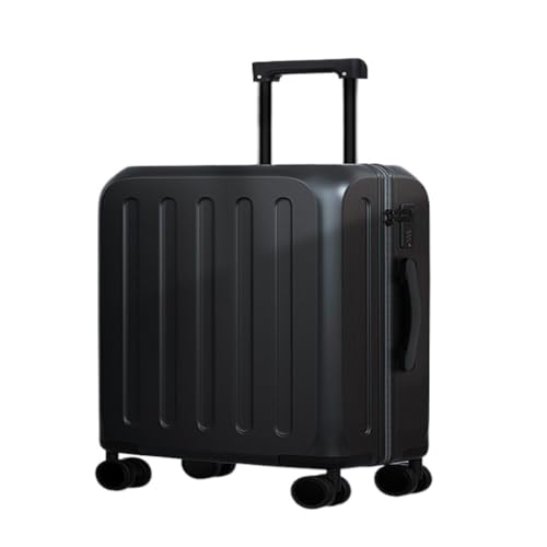 YUMIONB Koffer Koffer mit Universalrädern, Koffer, Boarding-Code-Box, Herren- und Damentaschenkoffer, Trolley-Koffer Suitcase (Color : Black, Size : 22) von YUMIONB