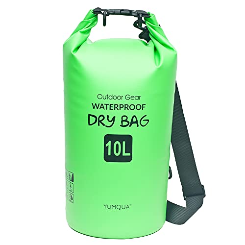 YUMQUA Dry Bag Wasserdichter Tasche 5L 10L 20L 30L 40L wasserdichte Beutel Packsack für Kajak Boot Angeln Rafting Camping Snowboarden Schwimmen Wassersport von YUMQUA