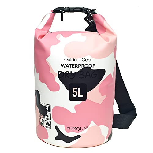 YUMQUA Dry Bag Wasserdichter Tasche 5L 10L 20L 30L 40L wasserdichte Beutel Packsack für Kajak Boot Angeln Rafting Camping Snowboarden Schwimmen Wassersport von YUMQUA