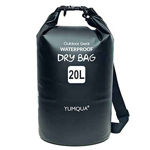 YUMQUA Dry Bag Wasserdichter Tasche 5L 10L 20L 30L 40L wasserdichte Beutel Packsack für Kajak Boot Angeln Rafting Camping Snowboarden Schwimmen Wassersport von YUMQUA