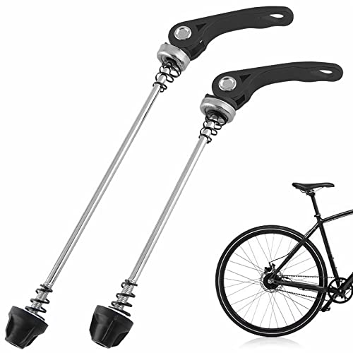 YUTOU Fahrrad Schnellspanner Set Fahrrad Schnellspanner Vorderrad und Hinterradnabe Fahrradnaben Front and Rear Quick Release Bicycle Quick Release für MTB Rennrad und Road Bike (Schwarz) von YUTOU