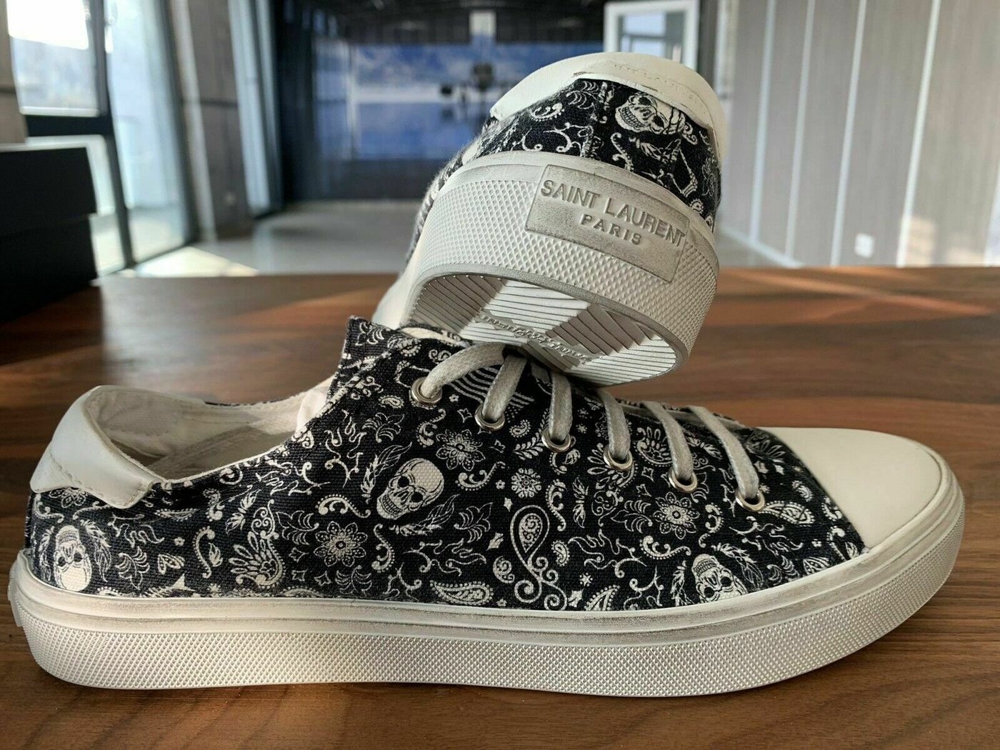 YVES SAINT LAURENT SAINT LAURENT YSL BEDFORD SKULL SNEAKERS TURNSCHUHE SHOES SCHUHE TRAIN Sneaker von YVES SAINT LAURENT