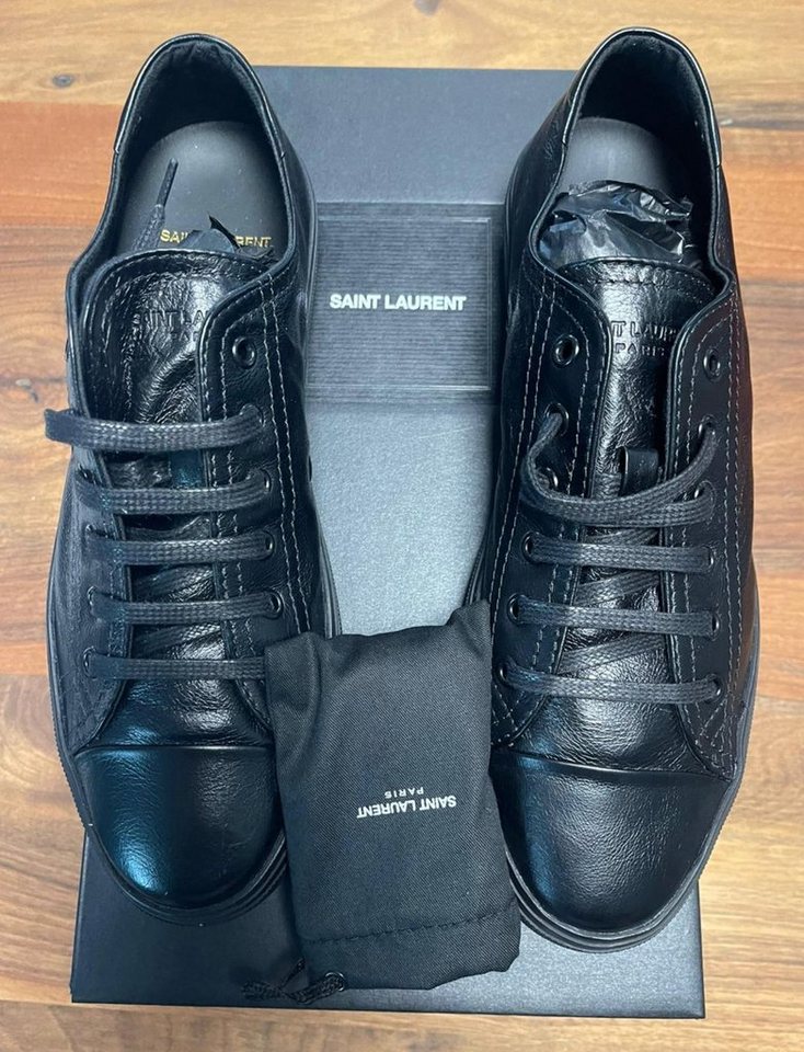 YVES SAINT LAURENT SAINT LAURENT YSL Retro Black Low-Top Catwalk Sneakers Schuhe Trainers Sneaker von YVES SAINT LAURENT