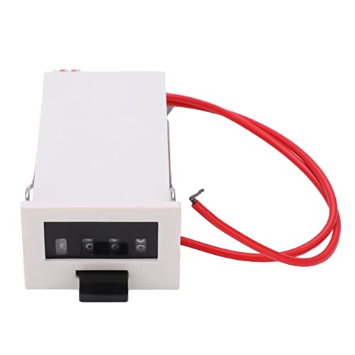 Elektromagnetischer ZäHler 4-Stelliger Genauer Mess-PC Industrieller Digitaler ZäHler Elektronischer ZäHler NäHerungsschaltersensor mit Magnet (DC12V) von YWBL-WH