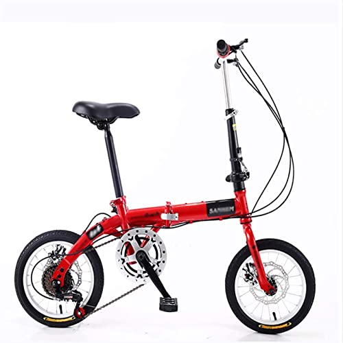 Erwachsene Klapprad Citybike, Kleines Rad Faltbares Mini Ultraleicht Tragbar für Männer und Frauen, Variable Geschwindigkeit Doppelscheibenbremse - Ideal für Studenten und Kinder von YXBDD