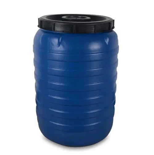 YXCUIDP Blauer Wassertank 200L/300L Wassereimer,Wasserspeicher Haushalt, Wassertank Aus Lebensmittelechtem Kunststoff for Den Außenbereich, Großer Runder Camp-Wassertank (Size : 200L) von YXCUIDP