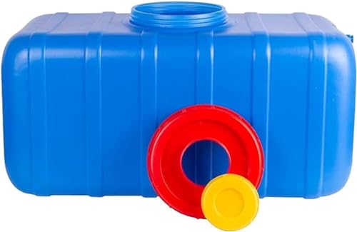 YXCUIDP Speicher-Wasserbehälter Verdickter Tragbarer Haushalts-Wasserspeicher Wassertank mit Wasserhahn for Camping, Wandern, Klettern, Reisen, Outdoor-Aktivitäten (Color : Blue, Size : 200L) von YXCUIDP