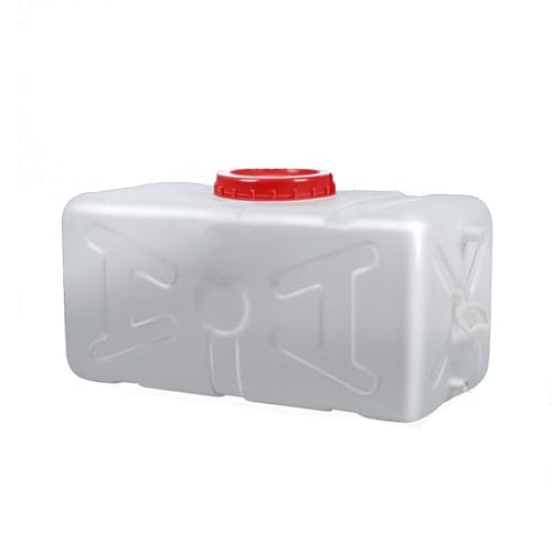 YXCUIDP Wassertank Wasseraufbewahrungsbehälter Aus Kunststoff,Großer Kunststoffeimer Lebensmittelqualität Hause,Wassertank Campingautos Im Freien Mit Abdeckung Und Ventil (Size : 100L) von YXCUIDP