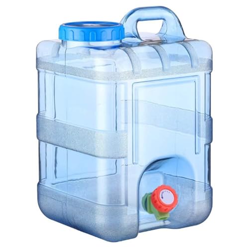 YXCUIDP Wassertank mit Wasserhahn Tragbarer Camping-Wasserbehälter Kunststoff Eimer Leicht Zu Reinigender BPA-freier Trinkwasserträger for Camping Im Freien, Reisen, Party, Notfall (Color : 22l) von YXCUIDP