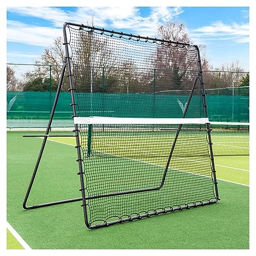 6,6 x 6,6 Fuß tragbares Tennis-Trainingsnetz, Tennis-Trainings-Rebounder, freistehender Tennis-Rebounder mit Tragetasche, für Volleyball, Tennisübungen von YXJPP