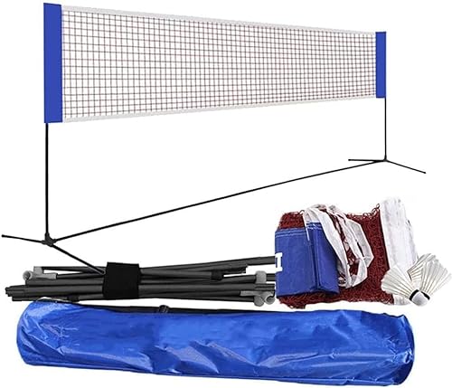 Badminton-Set mit Netz, Outdoor-Gartennetz, Badmintonnetz, tragbares Tennisnetz, verstellbares Tennis-Volleyballnetz, professionelles Netz von YXJPP