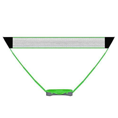 Tragbare Badminton-Netzabdeckung, faltbares Volleyball-Badminton-Netz, mit Aufbewahrungsbasis, einfach aufzubauendes Strand-Hinterhof-Kombinationsset von YXJPP