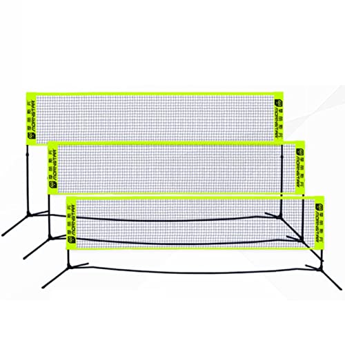 Tragbares Badminton-Netz-Set mit Aufbewahrungsbasis, 20 x 5 Fuß Netz (höhenverstellbar), einfach aufzubauen, perfekt für das Strand-/Garten-Kombi-Set von YXJPP
