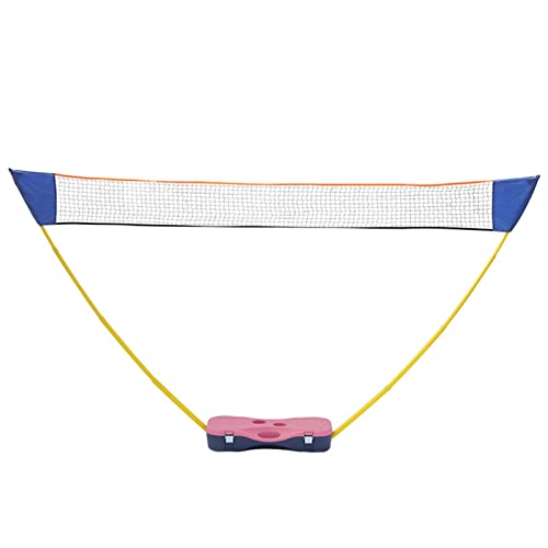 Tragbares Badmintonnetz-Set mit Aufbewahrungsbox-Basis, 3,1 x 1,5 m Netz für Ballspiele, Outdoor-Mannschaftssport (Farbe: Rosa) von YXJPP