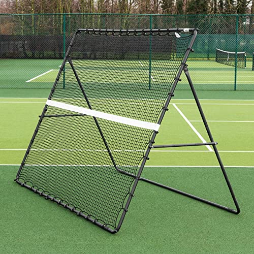 Tragbares Tennis-Trainingsnetz mit Tragetasche, freistehender Tennis-Rebounder, leicht zu montieren, Tennis-Trainings-Rebounder, für Volleyball, Tennisübungen (Größe: 2 x 2 m) von YXJPP