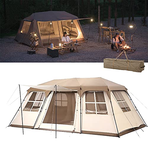 YXMPCZYY 4-Jahreszeiten-Zelte für Camping, Wandern, automatisches Zelt, Reisezelt für 4 Personen/6 Personen, tragbares großes Zelt mit Tragetasche, wasserdicht, Winddicht und wetterbeständig von YXMPCZYY