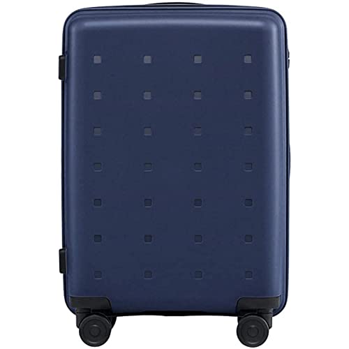 YXZYFPP Geräuschloser Doppelreißverschluss-Kabinengepäck, tragbarer Koffer, Reise-wasserdichtes Hartschalengepäck, Universal-Rad-Trolley, Passwort, glatt (Blue) von YXZYFPP