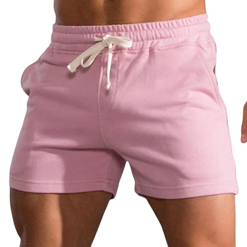 YYNLIN Shorts Herren Sommer -fitnesshosen Für Die Lässige Schlanke Schleiche Für Männer, Die Elastische Taille -Kordel -Kordel -Kordel -Shorts Sind-08 P-XXL von YYNLIN