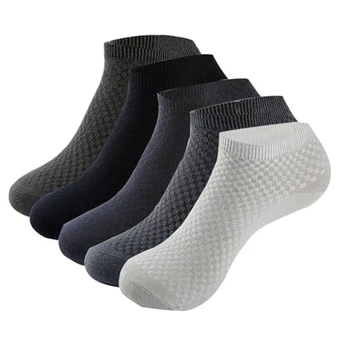 YYNLIN Socken Herren 43-46 Männer Bambusfaser Socken Geschäft Kurzgröße Mit Atmungsaktiven Socken- M-39-43 von YYNLIN