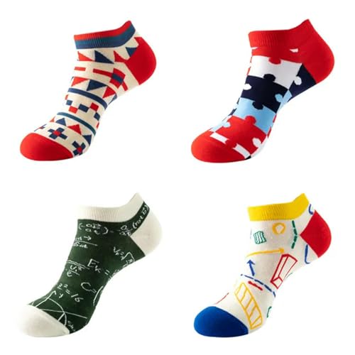 YYNLIN Socken Herren 43-46 Mode Socken Harajuku Fruchttier Lässt Casual Knöchel Niedrig Geschnitten Sox-y-35-43 von YYNLIN