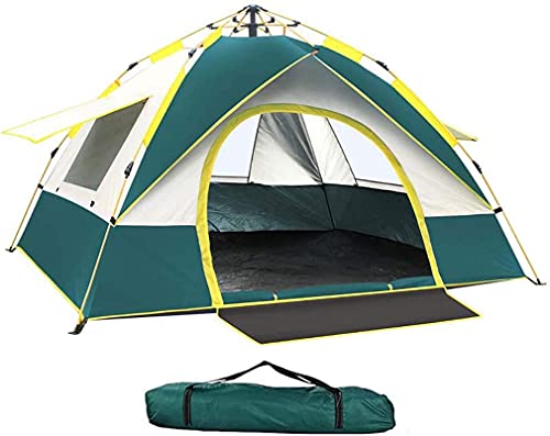 YZSS Wurfzelt Pop Up Zelt 3-4 Personen Kuppelzelt Leichtes Campingzelte Wasserdichtes Winddicht Ultraleichte Camping Zelt, Outdoor/Beach Wurfzelt mit Tragetasche (210 * 200 * 135 cm) von YZSS
