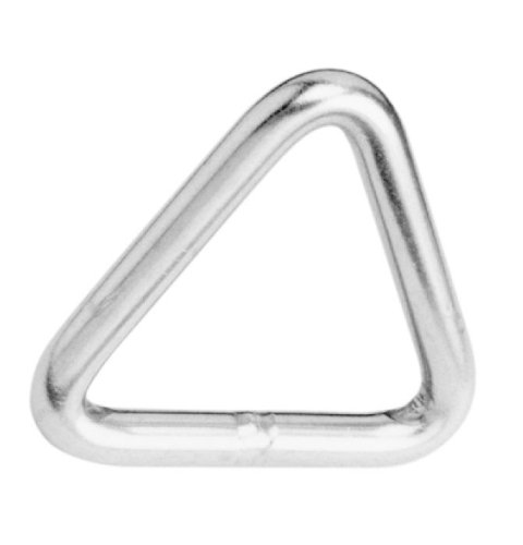 Yacht Steel Triangel-Ring, geschweißt und poliert, 6mm, 40mm von Yacht Steel