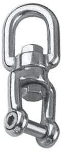 Wirbel Auge-Gabel mit Innensechskant, Edelstahl A4 AISI316, 6mm, 66mm von Yacht Steel