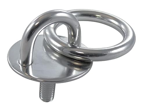 Yacht Steel Augplatte, rund mit Gewinde und Ring 6mm Edelstahl AISI 304 / A2 von Yacht Steel