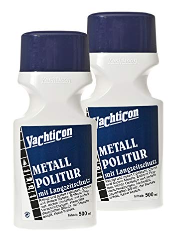 YACHTICON Metall Politur - 2 Flaschen zu je 500ml = 1 Liter von YACHTICON
