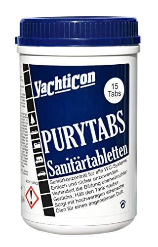 YACHTICON Pury Tabs Sanitärtabletten 15 Tabletten á 25g von YACHTICON