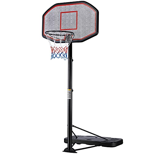 Yaheetech Basketballkorb 2,75 bis 3,63 Meter höhenverstellbar mit Ständer Korbanlage Outdoor, pulverbeschichtet, stabil von Yaheetech