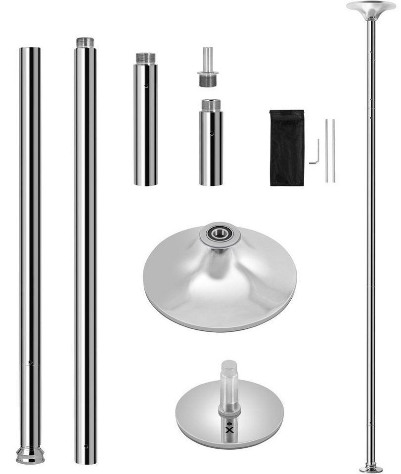 Yaheetech Pole Dance Stange, Tanzstange 45 mm, Strip Stange 216,5 bis 275 cm Höhenverstellbar von Yaheetech
