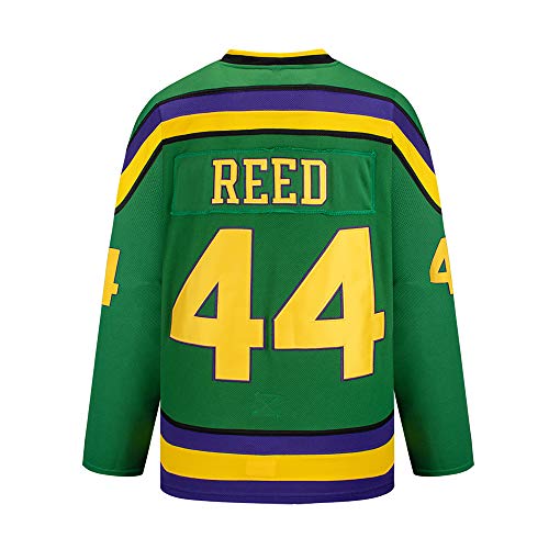 Yajun Fulton Reed #44 Mighty Ducks Film Eishockey Trikots Jersey NHL Herren Sweatshirts Atmungsaktiv T-Shirt Bekleidung,S von Yajun